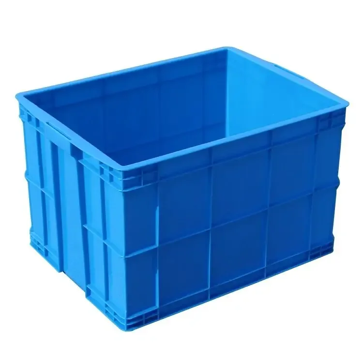 Thickened plastic turnover box Rectangle extra large industrial box with lid Plastic frame Storage frame Large storage box Baske