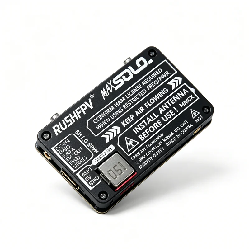 RUSHFPV Single Pack MAX SOLO High Power 5.8G VTX 2.5W Complete Set 48CH Wide Voltage 7-36V