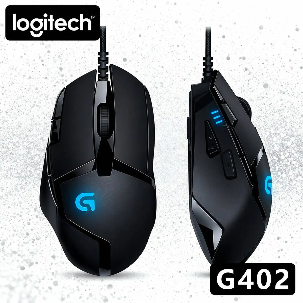 

Проводная мышь Logitech G402, киберспортивная игра, посвященная редактируемым макрокомпьютером, настольным ноутбуком, ест курицы CSGO