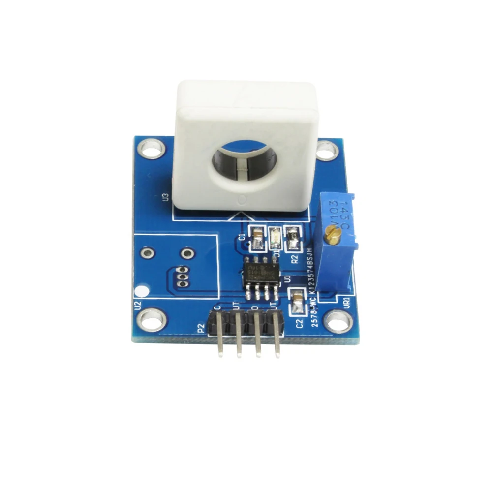 ​Hall Current Sensor Module WCS1800 for MCU DIY 35A Over-Current Protection ±35A Detection Analog Voltage TTL Output Indicator