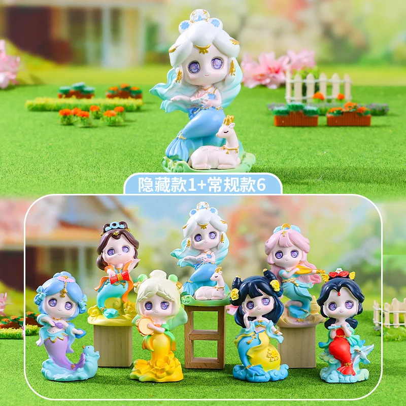 

Dunhuang Style Mystery Blind Box Chinese Retro Resin Doll Figurines Desktop Home Decoration For Girls Holiday Birthday Gifts Toy
