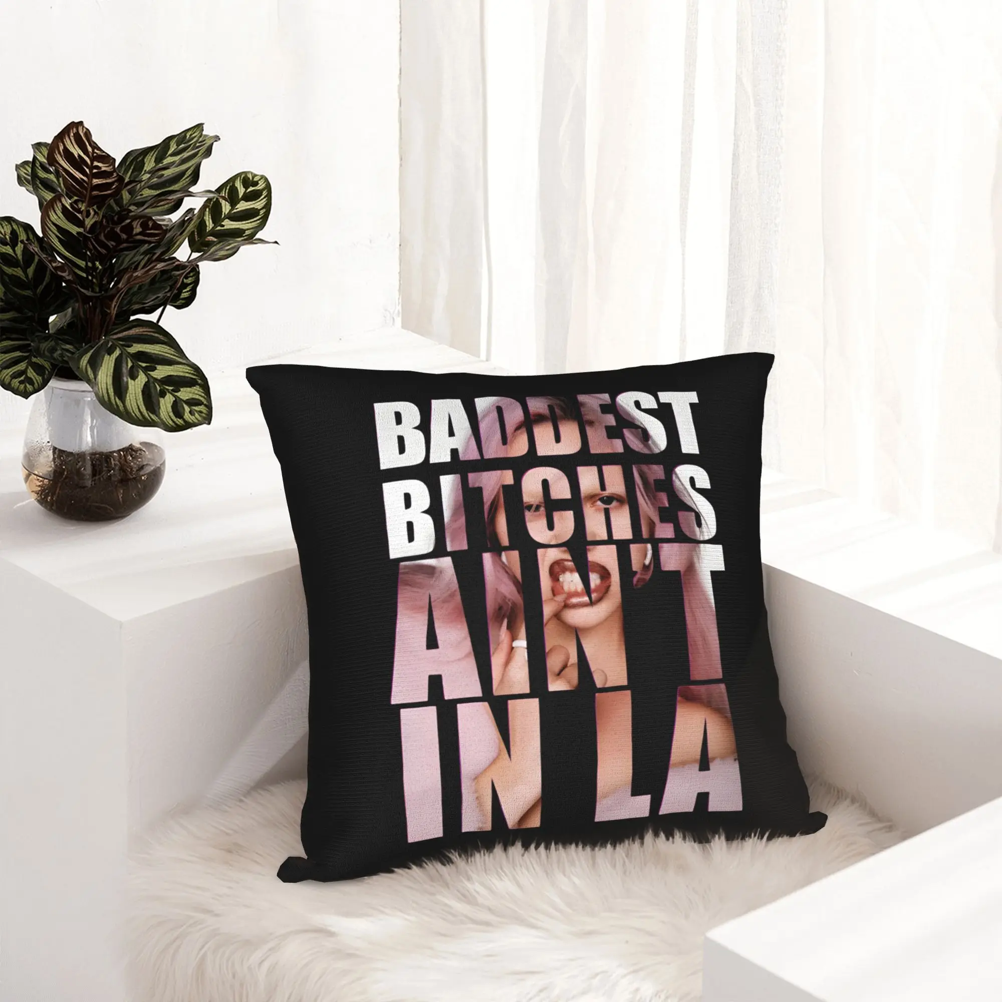 A-Adela Ain't In LA Pillowcase Printing Cushion Cover Decoration  Pillow Case Cover Home Square