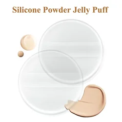 Silicone Powder Jelly Puff Crystal Air Cushion Concealer Transparent Foundation Pad Face Makeup Wet And Dry Sponge Beauty Tools