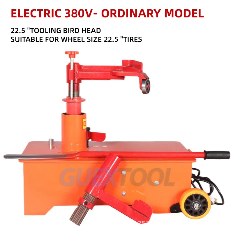 380V Electric Tyre Raking Machine Vacuum Tyre Changer Truck Tyre Changer Electric Mobile Tyre Repair Tool Send Wheels