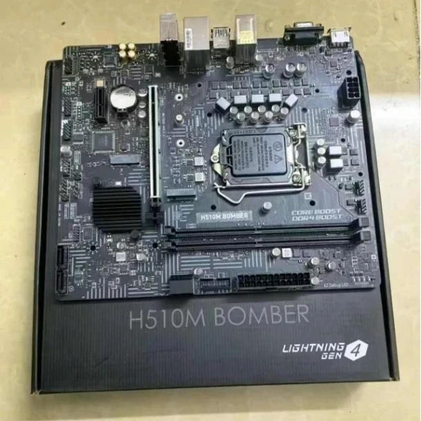NEW BOX FOR MSI H510M BOMBER BREASTER, support 10th 11th generation CPU PCI-E 4.0