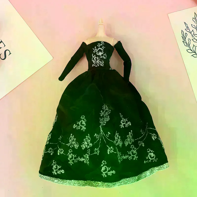 Doll Clothes Princess Dress Banquet Party Beautiful Dress Embroidery Tulle Dress For 11inch Doll
