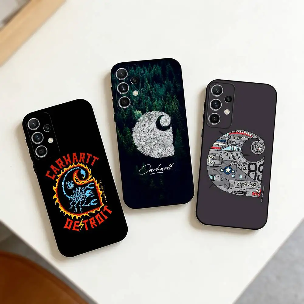 1889 C-Carhartt Phone Case For Samsung S25,S24,S21,S22,S23,S30,Ultra,S20,Plus,Fe,Note,10,9,5G Black Cover