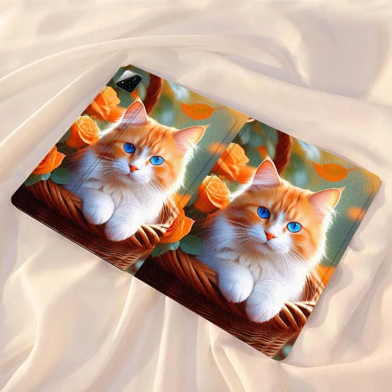 

Cute Tabby Kitten Portrait For Xiaomi Redmi Mi Pad 4 5 6 7 8 K SE Mini Pro Plus Max 10.1 11.2 inch Tablet Case