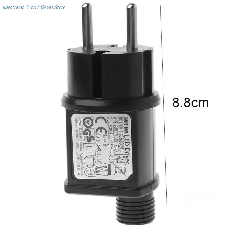 A3PD AC to for DC 4.5V 800mA 2pin Power Supply Adapter for LED Lights Battery Elimina