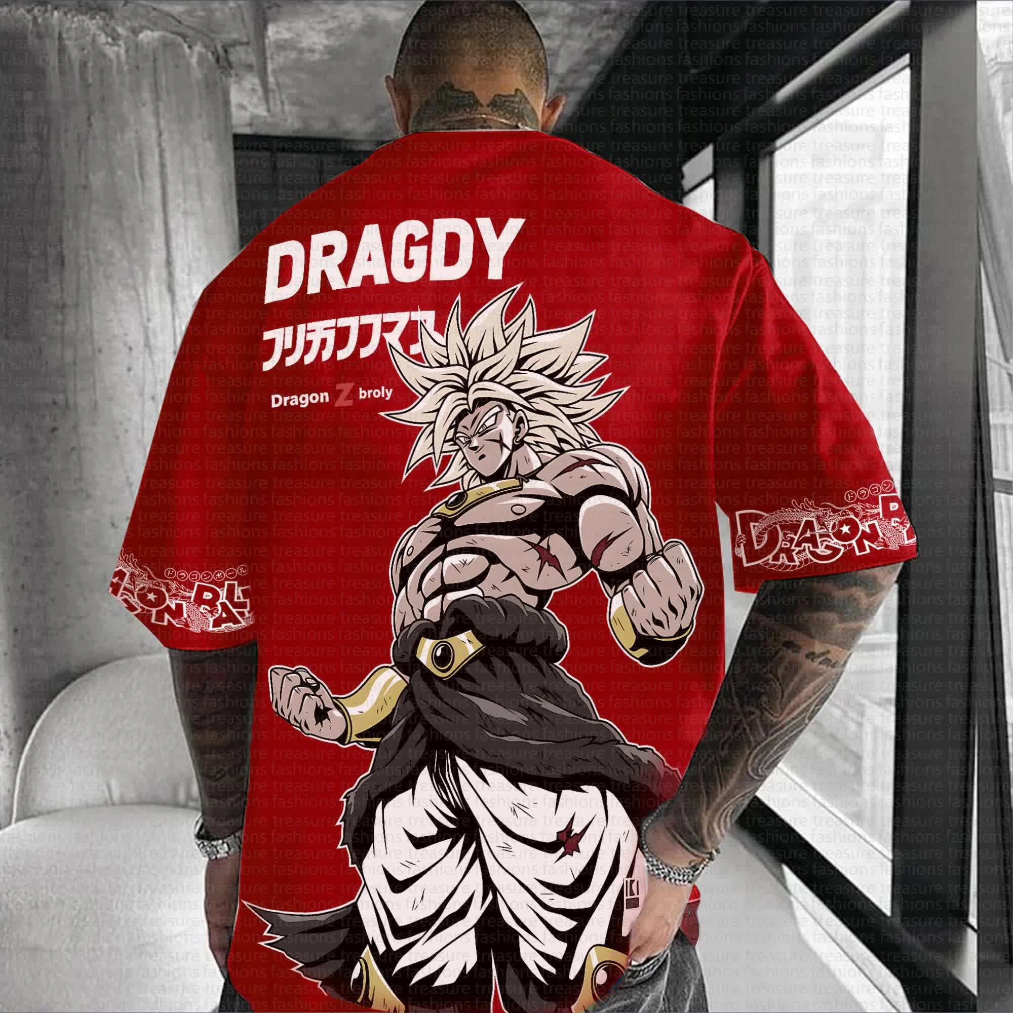 Dragon Ball Super Oversized 2K Anime T-Shirt Cotton Comfort Games and Daily Clothing Unisex Sports Fitness