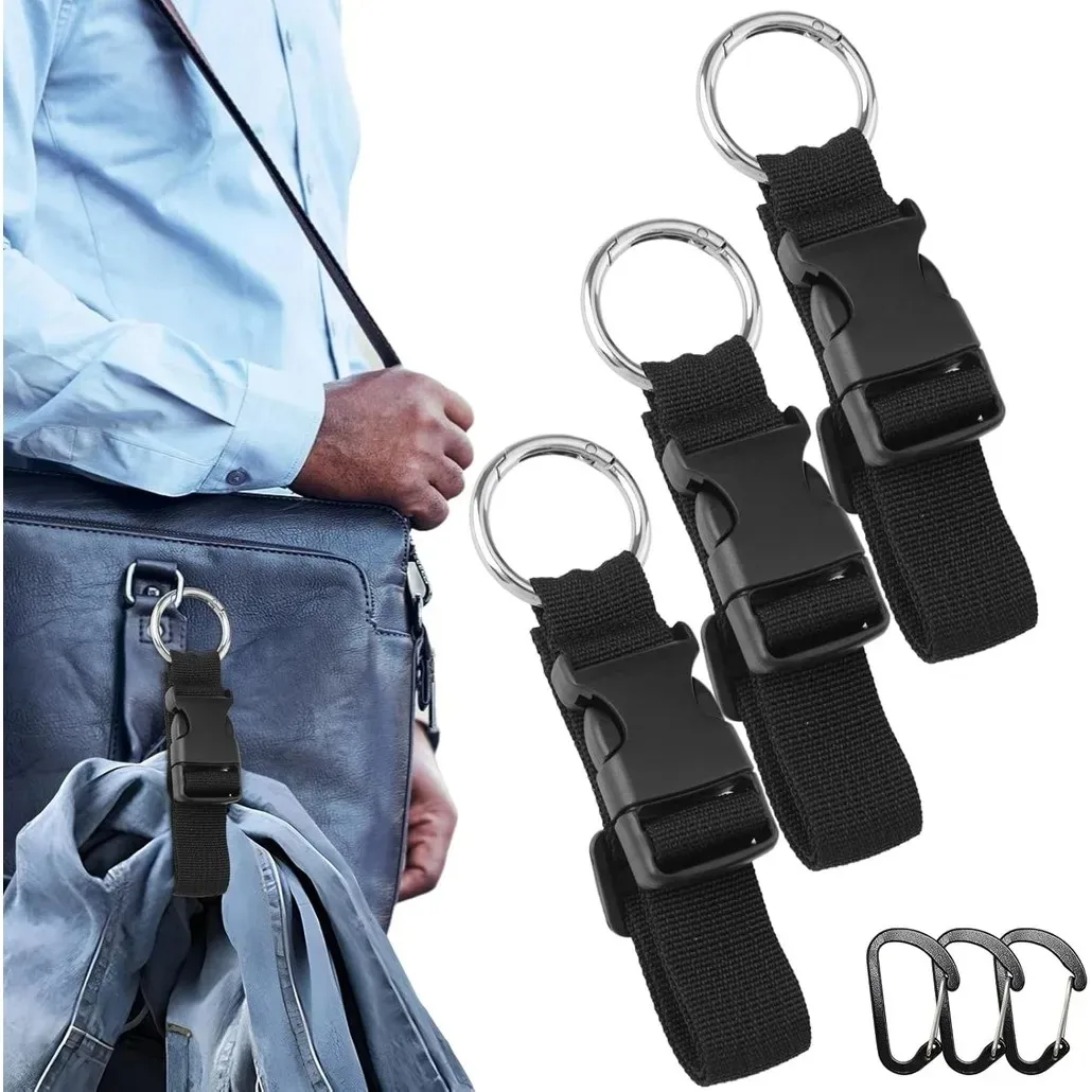 Adjustable Nylon Add-A-Bag Luggage Strap with Quick Release Buckle For Travel Backpack And Suitcase Hanging 1 Pc