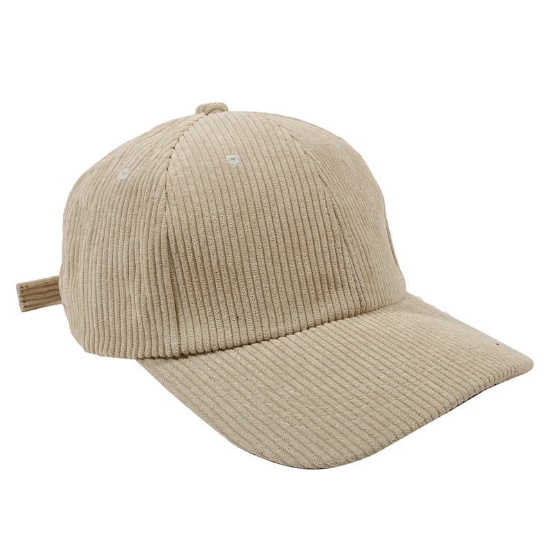 

Spring Autumn Corduroy Baseball Caps Solid Vintage Unisex Baseball Hat For Women Adjustable Outdoor Leisure Hip Hop Hats