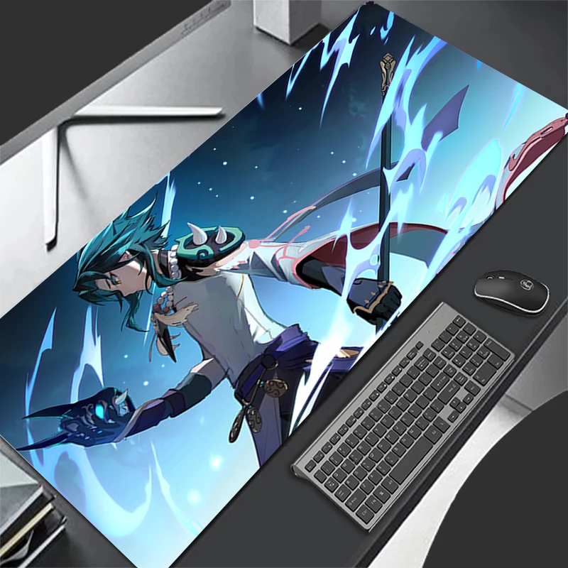 Mousepad Computer Gaming Accessories HD Keyboard Pad Office PC Rubber Mouse Pad G-genshin Impact Xiao Decoracion Desk Mouse Mat