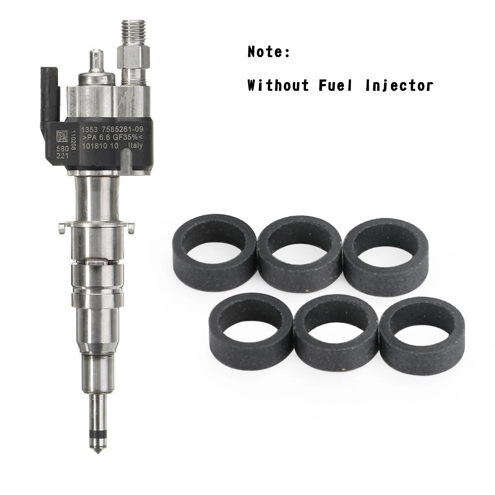 Guarnizioni di riparazione iniettori carburante Artudatech 6 pezzi adatte per BMW 135 335 535 550 650i 740i 750i X5 X6 accessori auto