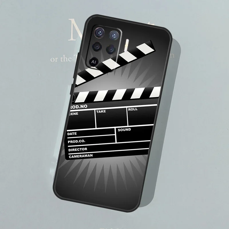 Film Clapperboard Clapper Board Back Case For OPPO A15 A3S A5S A52 A72 A54 A74 A94 A93 A83 A5 A9 A53 A53S A31 2020 Coque