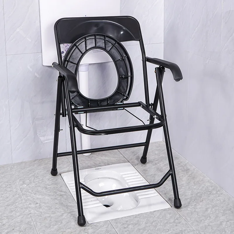Elderly toilet toilet folding pregnant woman  household elderly stainless steel toilet stool