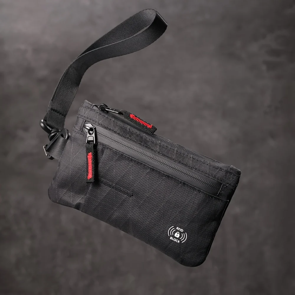 RFID Blocking Small Clutch Hand Bag & Wrist Wallet for Men & Women - Slim -Theft Wallet with Card Holder, Cash Pocket image 5