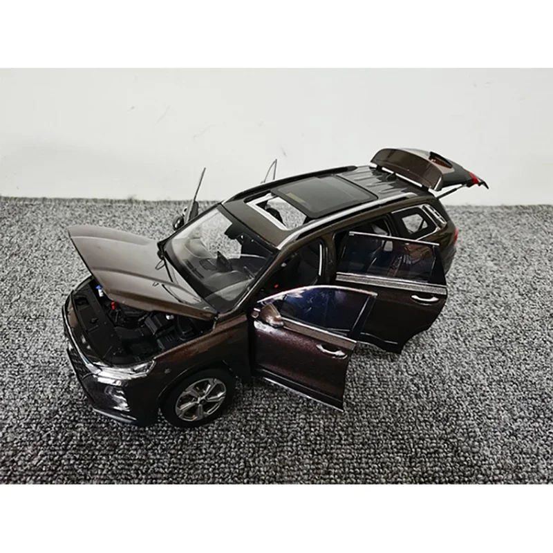 Die-casting 1:18 Scale Beijing Hyundai SANTAFE Fourth Generation Alloy Simulation Car Model Collection Ornaments Souvenirs