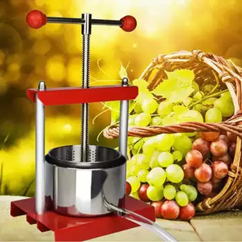 Cheese Tincture Herb Fruit Wine Manual Press Extractor  Stainless Steel Barrels Press Machine for Juice, Vegetable,Wine,Olive