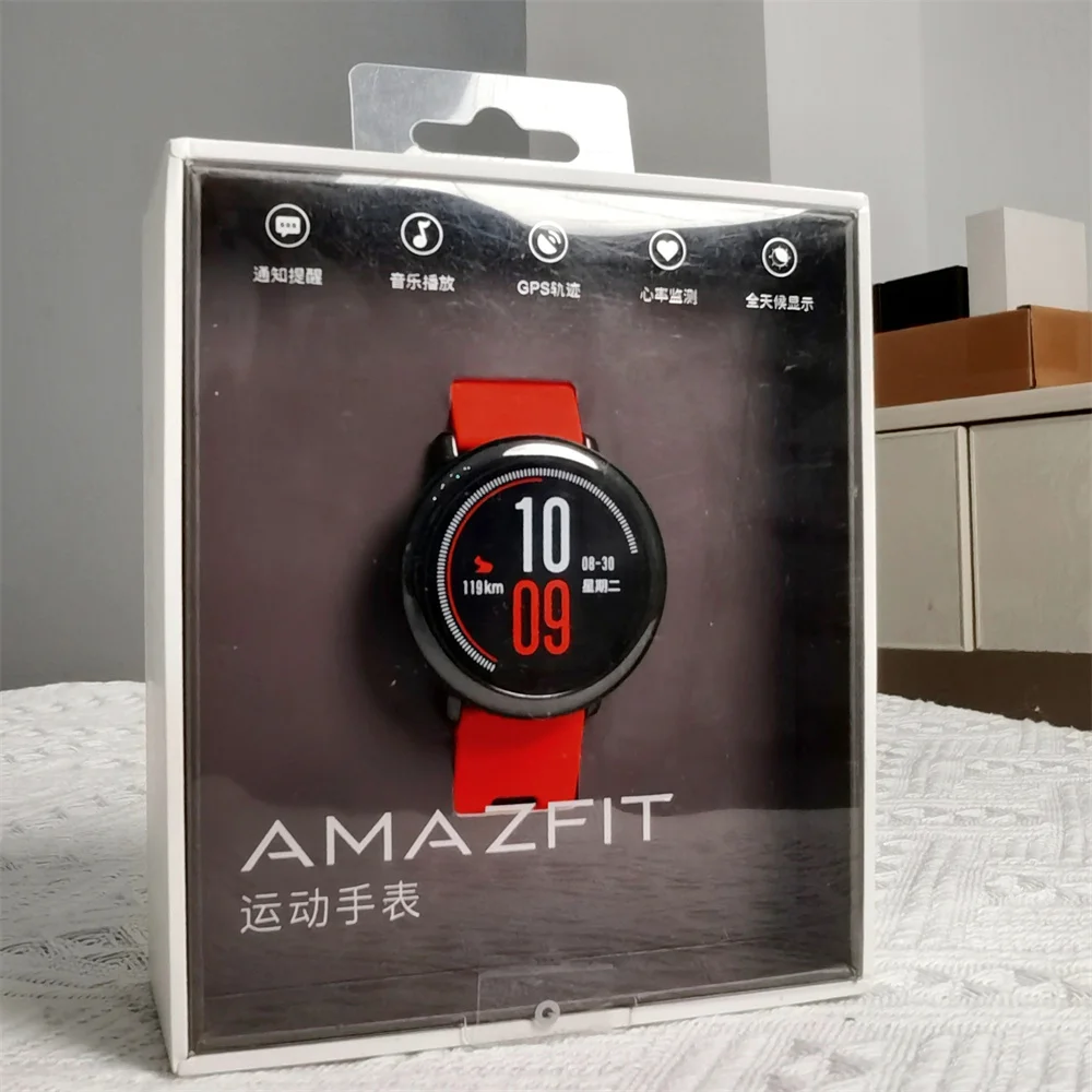 Amazfit-男性用ペース接続スポーツウォッチ,グローバルファームウェア,Bluetooth,統合GPS,新品