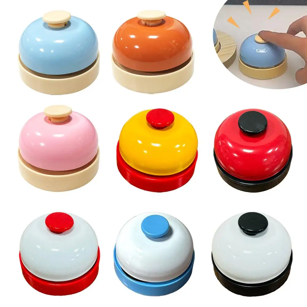 Handgeperste bel Speelgoed Handklapende bel Reactie Training Spel Reactiebel Eettafel Bell Pusher Bordspel Speelgoedaccessoire