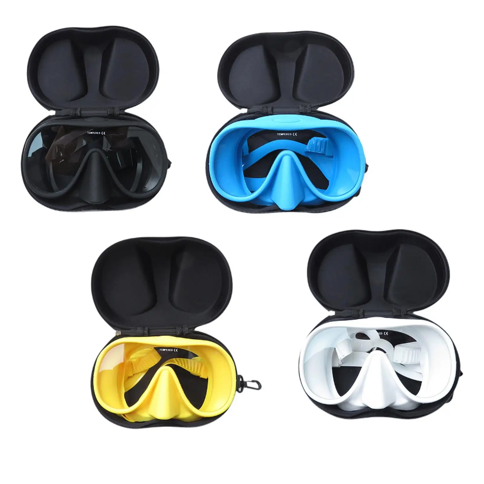 Adults Freediving Mask Professional Clear Vision Equipment Scuba Diving Mask for Water Sports Snorkeling Beach Pool Photography