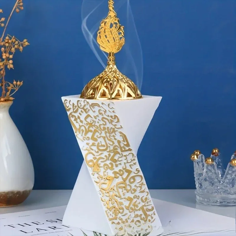 Hot Selling Resin Incense Burner Irregular Rotatable Resin Craft Incense Holder Desktop Home Decor Ornament