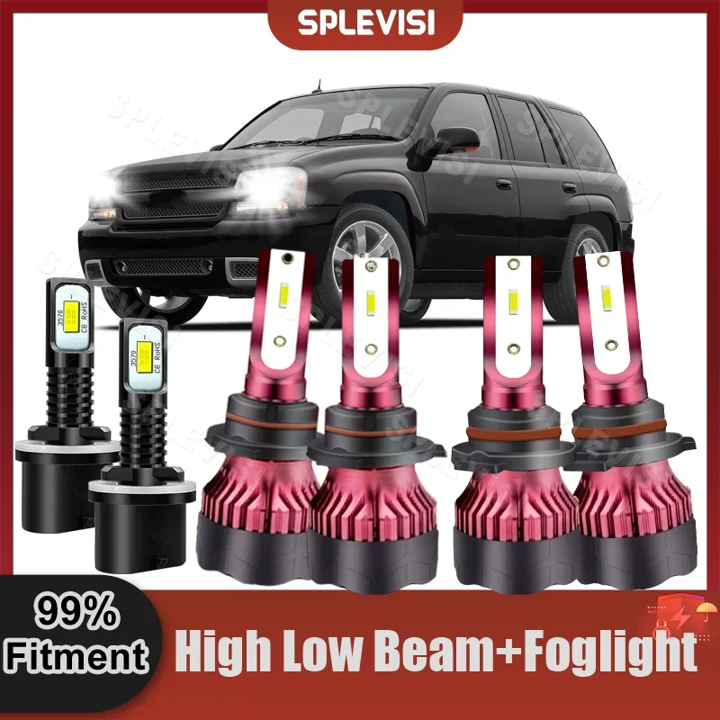 

Preium CSP Bulb High Low Beam Foglight For Chevrolet Trailblazer 2002 2003 2004 2005 2006 2007 2008 2009 LED Headlight Bulbs