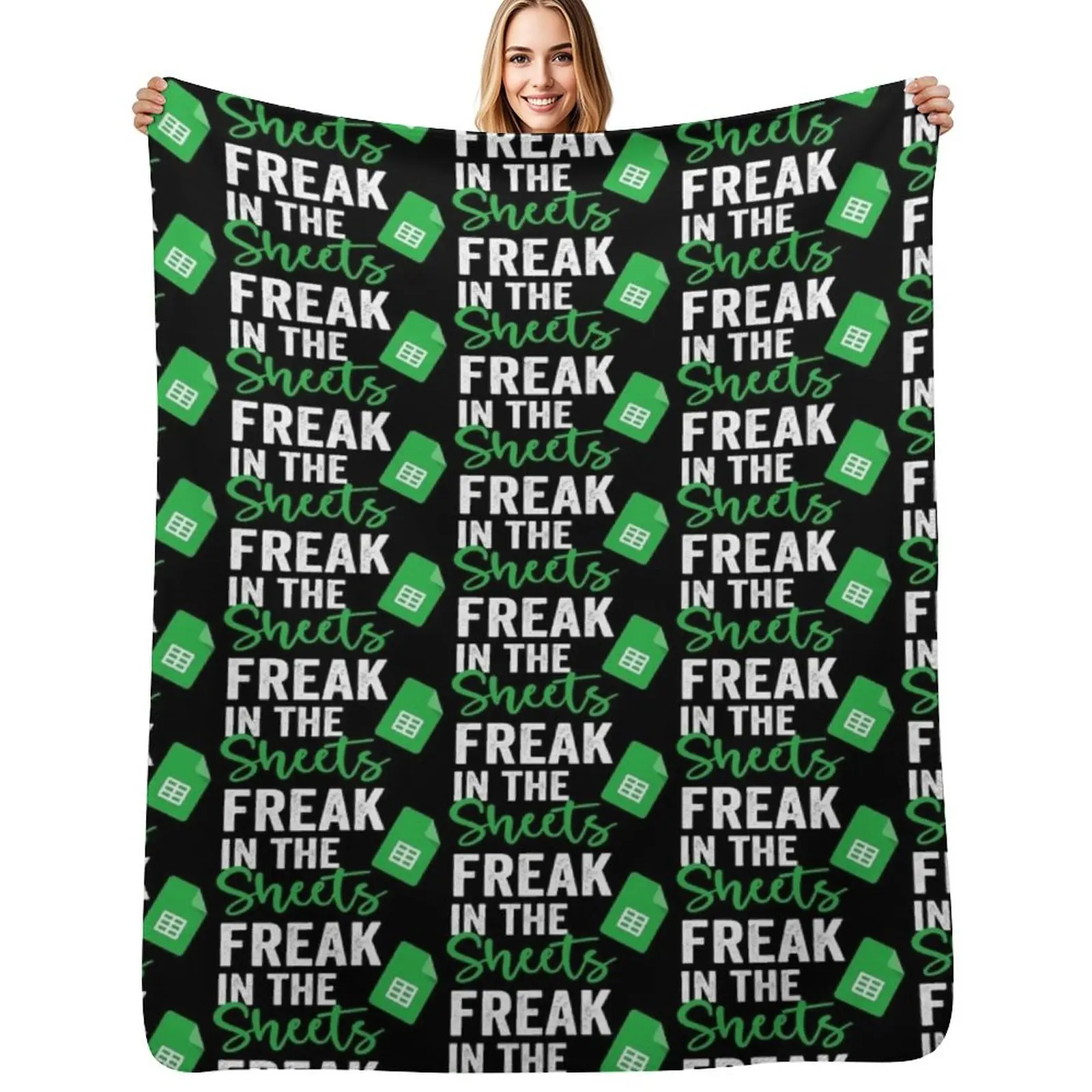 FREAK IN THE SHEETS Throw Blanket decorative Softest Travel Shaggy Flannel Blankets For Bed Blankets