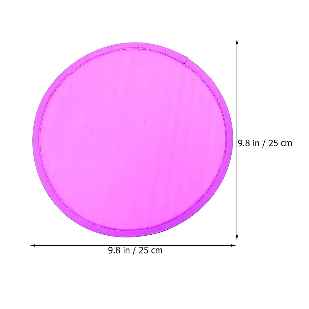 15pcs Polyester Flying Disc Child Outdoor Lightweight Foldable Flying Discs For Camping Picnic Park Activities