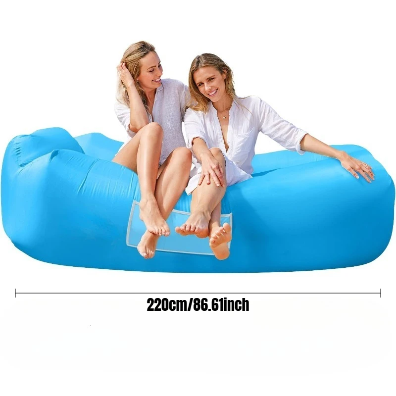 "Portable Inflatable Lounger – Camping Sofa, Nap Mat, Concert Recliner, Travel Essential"