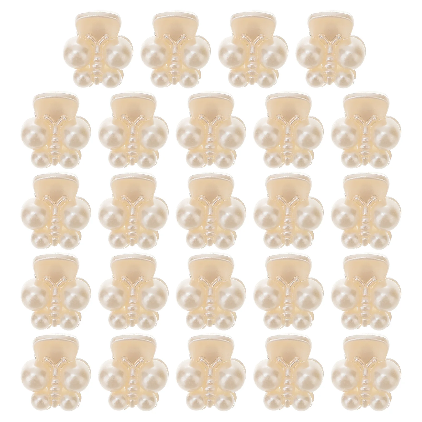 

24Pcs Pearl Hair Clips Mini Claw Clamps Creative Butterflies Daisy Sunflower Hair Accessories for Women Butterflies Clips