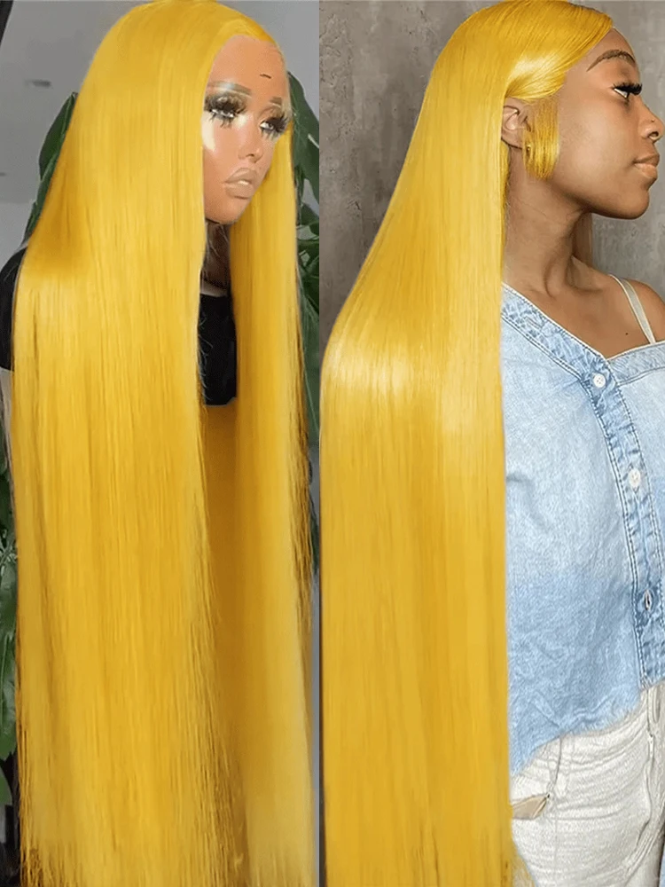 

Плотность 200 38 дюймов Светло-желтый 13x6 Кружевной фронтальный парик Прямые человеческие волосы Цветной предварительно сорванный парик шнурка 100% человеческие волосы для женщин