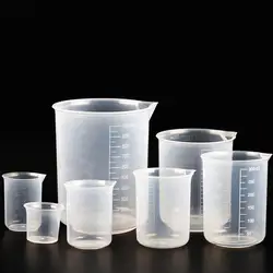 Transparent Scale Plastic Measuring Cup V Shape Mouth Laboratory Beakers Milk Tea Store Measuring Cup Volumetric Beaker Kitchen