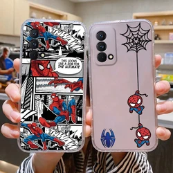 Marvel Cartoon Hero For Realme GT Master Edition Case Back Cover Soft Funda TPU Transparent Coque For Realme Q3 Pro Carnival Bag