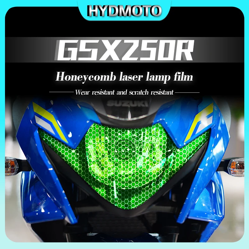 For Suzuki GSX250R gsx250r headlight smoked black tail light film honeycomb laser light film protection modification accessories