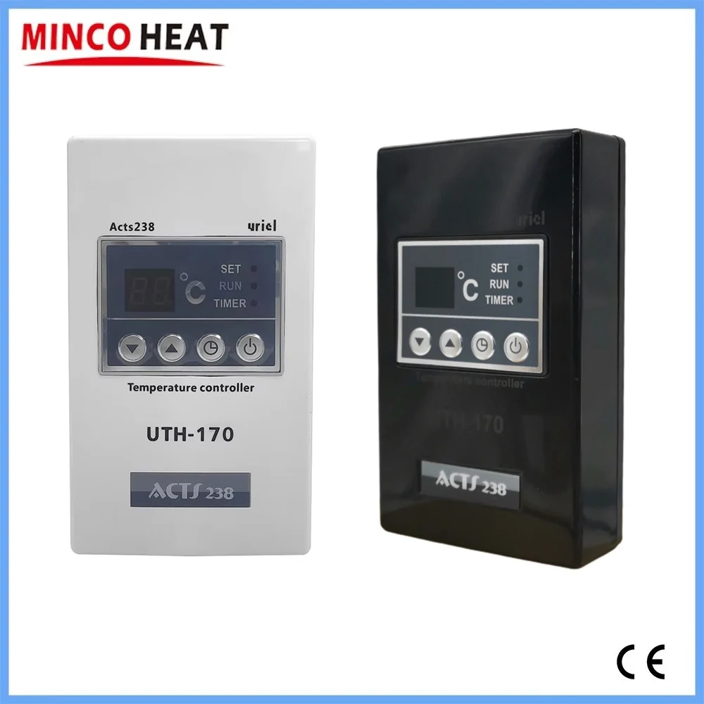 UTH-170 Elektrischer Heizfilm-Thermostat, 18 A, Temperaturregler für Dampfbad/Yoga-Raum bei hohen Temperaturen