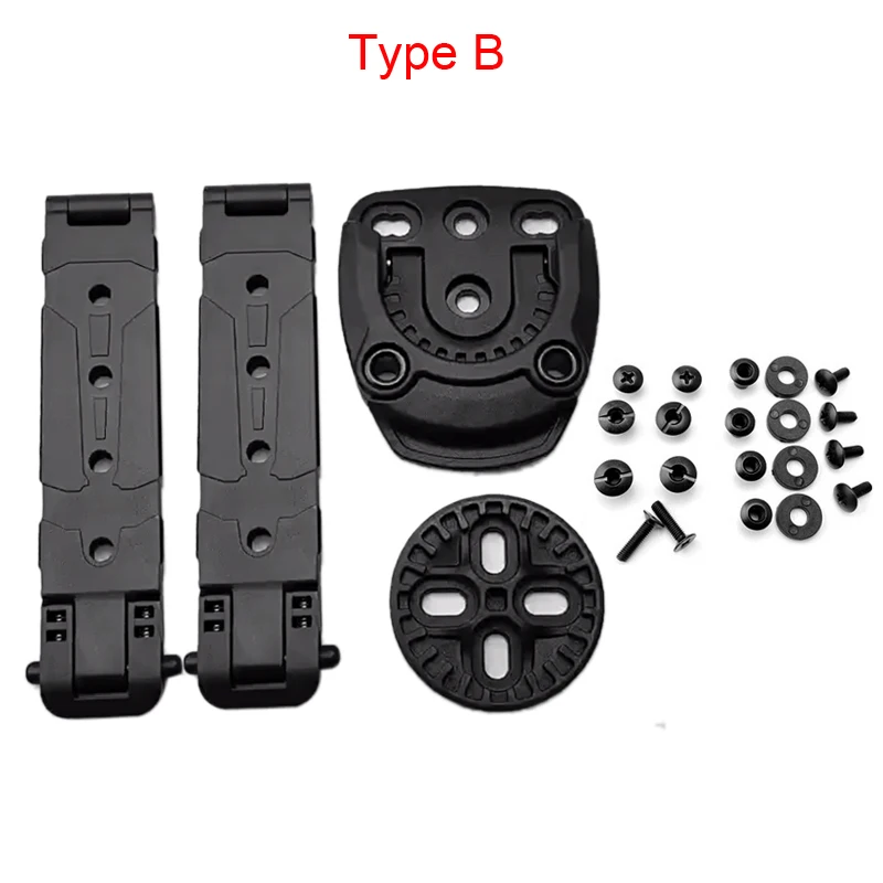 DIY Quick Connect Mounting System Knife Sheath Clip Kit For Tek-Mount 3 Types CNC Custom Tactical Knife Holster Clip Equipment