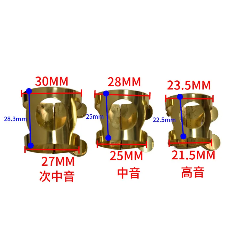 Saxophone Ligature Brass Mouthpiece Clip Double Screws Ligature for Alto Tenor Soprano Sax Saxophone Mouthpiece Accessories