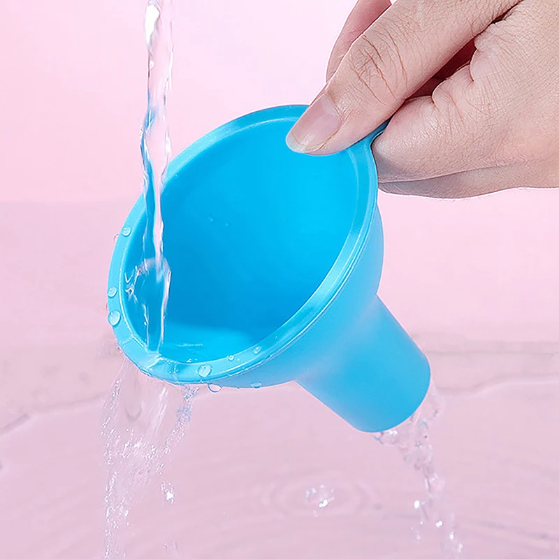 Entonnoir en silicone à large bouche, outil de cuisine, grand diamètre, verser l'huile, le lait en poudre, les haricots, dél'offre buage, 7cm