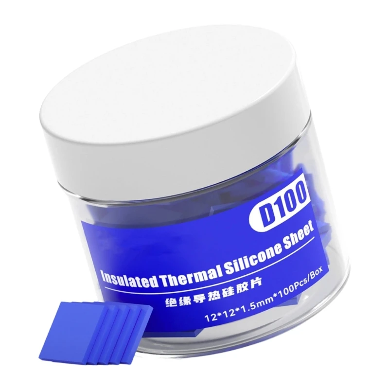 Premium Soft Thermal Silicone Pads Thermal Sheet For Electronics Cooling 100Pcs Easy To Cut And Install D2RC