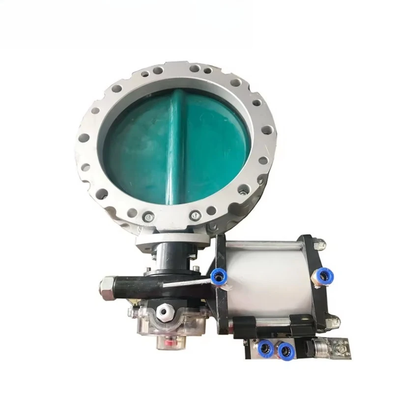 DN150، DN250 DN350 تصنيع شفة واحدة ومزدوجة سعر العرض المباشر صمام فراشة هوائي