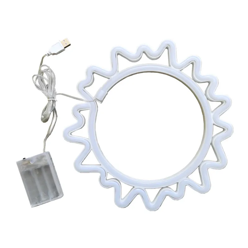 2025 Sun LED Neon Sign USB/Battery Powered LED Light for Bedroom Room Decoration Gift Night Light Decoration Party Holiday