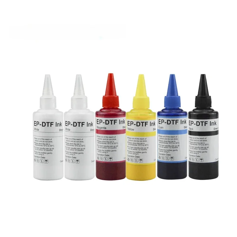 100ML DTF White Ink For Epson DTF Tinta Ink Printed On DTF Film For Epson L805 1800 L1800 XP600 TX800 4720 I3200 DX5 DX7 Printer