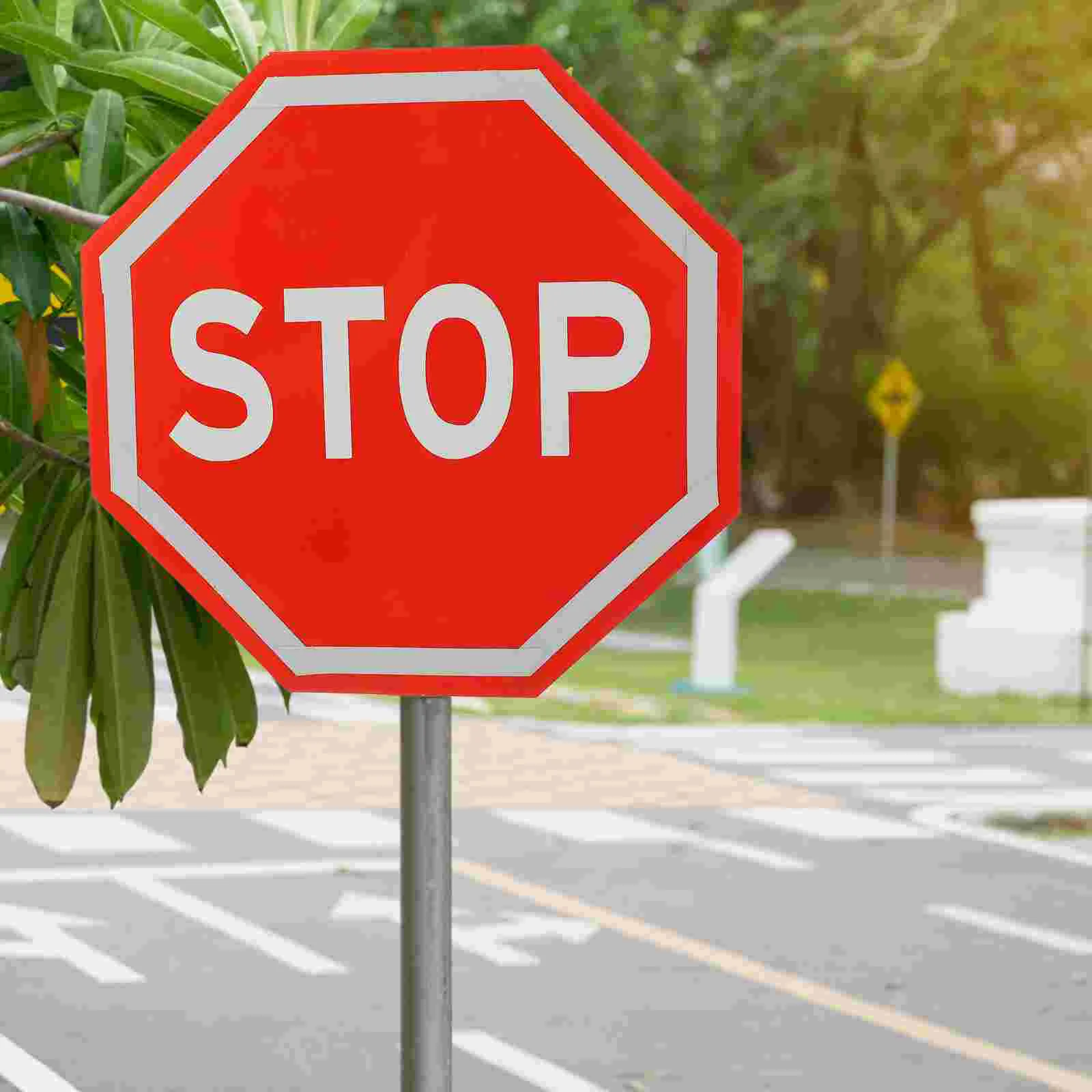 

Reflective Traffic Sign 25x25cm STOP Sign for Road Safety Warning Board Street Signs Fits Trucks Tractors Trailers Day Night