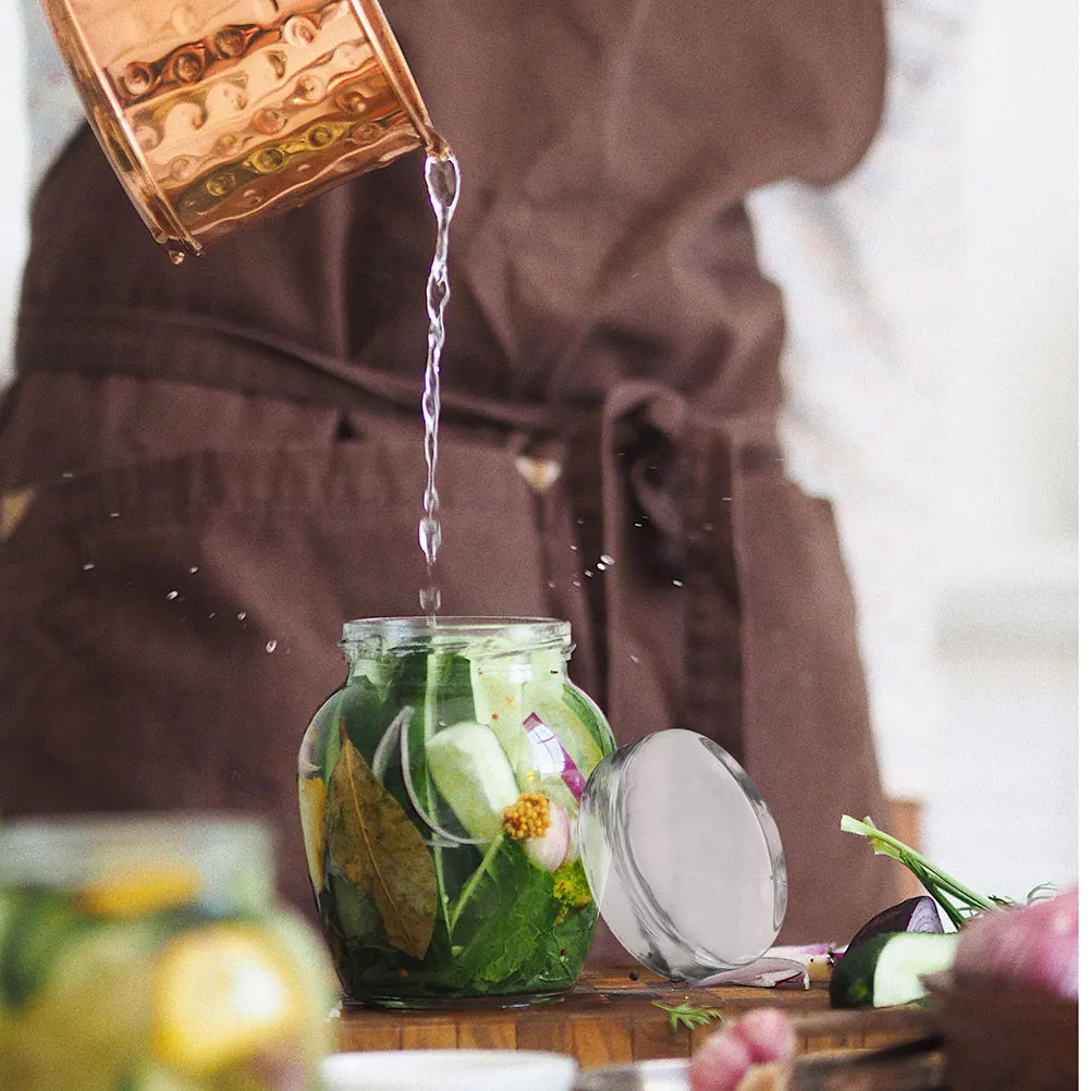 

2pcs Glass Pressure Stones 7cm Round Fermentation Weights Kitchen Supplies Mason Jar Lids Sauerkraut Pickling Tools Heavy