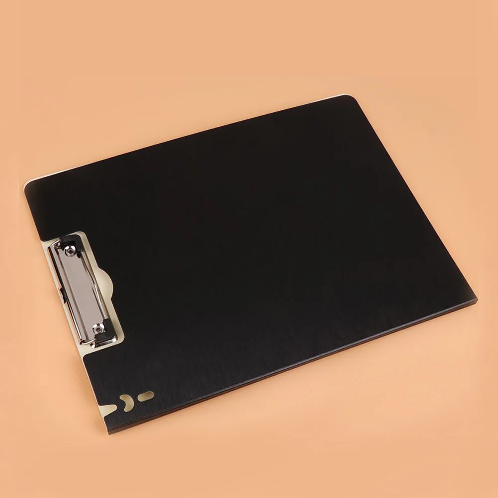 

A4 Profile Clipboard Hardboard Solid Deform Resistant Rounded Corners for Office Use Writing Memos Black Clip Board