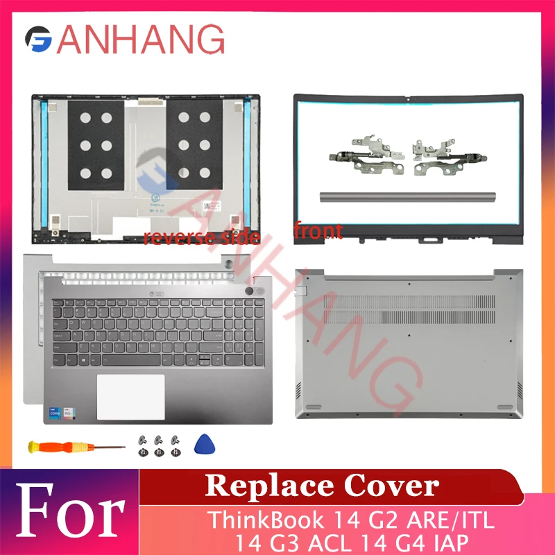 

Новый сменный чехол для ThinkBook 14 G2 ARE/ITL 14 G3 ACL 14 G4 IAP ЖК-задняя крышка/задняя крышка/передняя панель/петли/нижняя часть корпуса