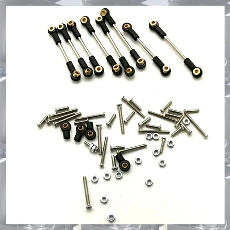 A84F-โลหะดึง Rod ฐานที่นั่ง Mounts Servo ชุดอัพเกรดเปลี่ยนโลหะ Suspension Toe Link Tie Rod ชุด