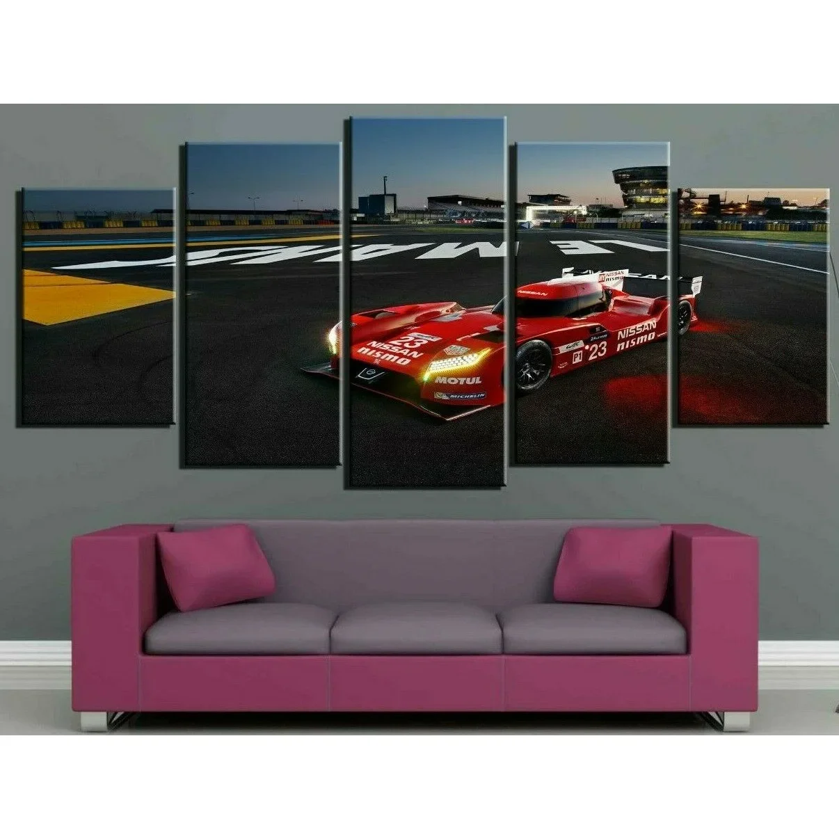 Unframed 5Pcs GT Nismo Super Sports Car Cuadros Canvas HD Posters Wall Art Picture Paintings for Living Room Home Decor